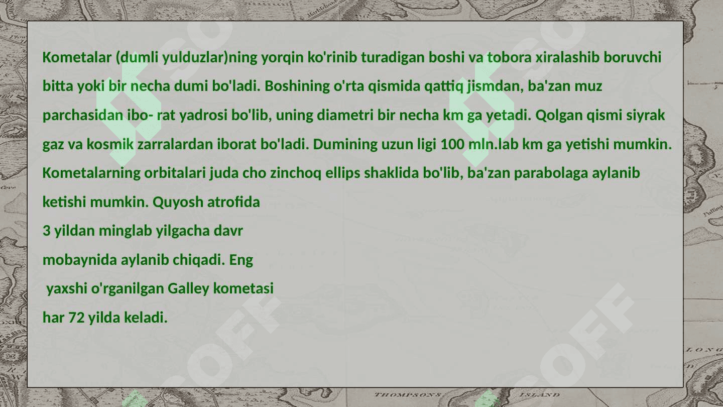 Sayyoralar, Asteroidlar, Meteorlar, kometalar 4