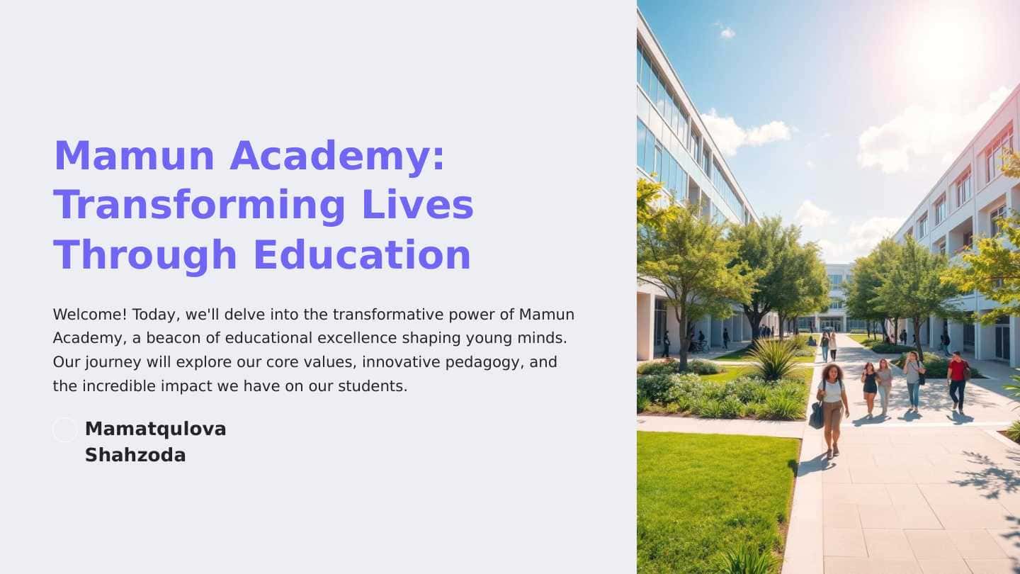 Mamun Academy: Transforming Lives Through Education