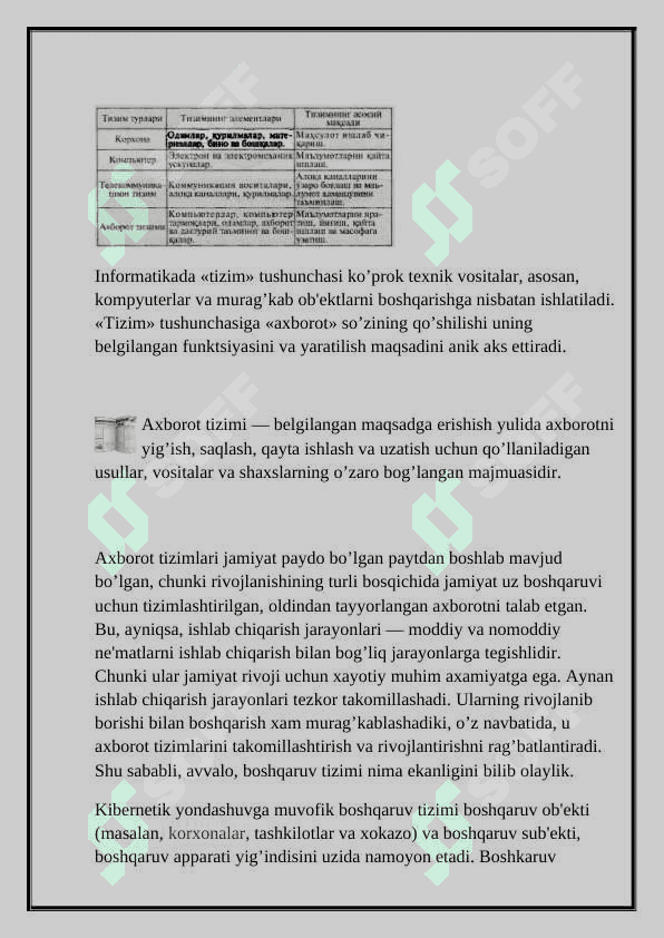 Avtomatlashtirilgan axborot tizimlari 3