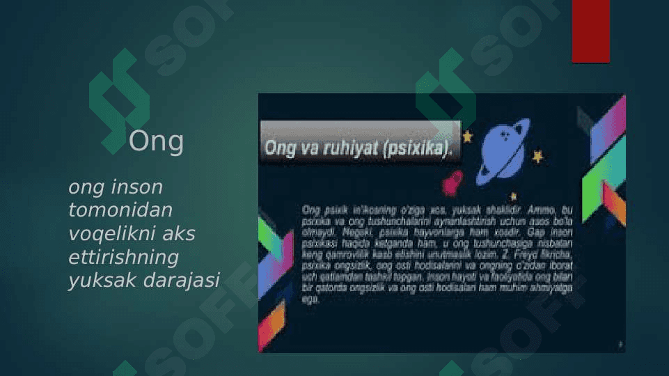 Ong taraqqiyoti va ongsizlik 3