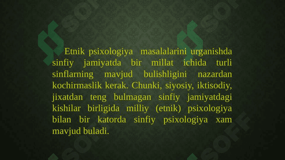 Milliy va sinfiy psixologiya 3