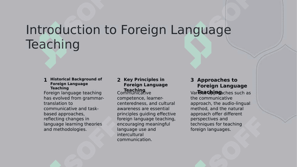principles and approaches to foreign language teaching 2