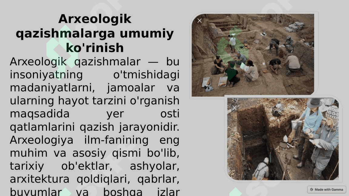 Arxeologik qazishmalar va muzey ishi 3