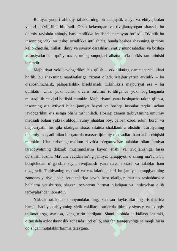 Tarbiya jarayonining psixologik asoslari 4