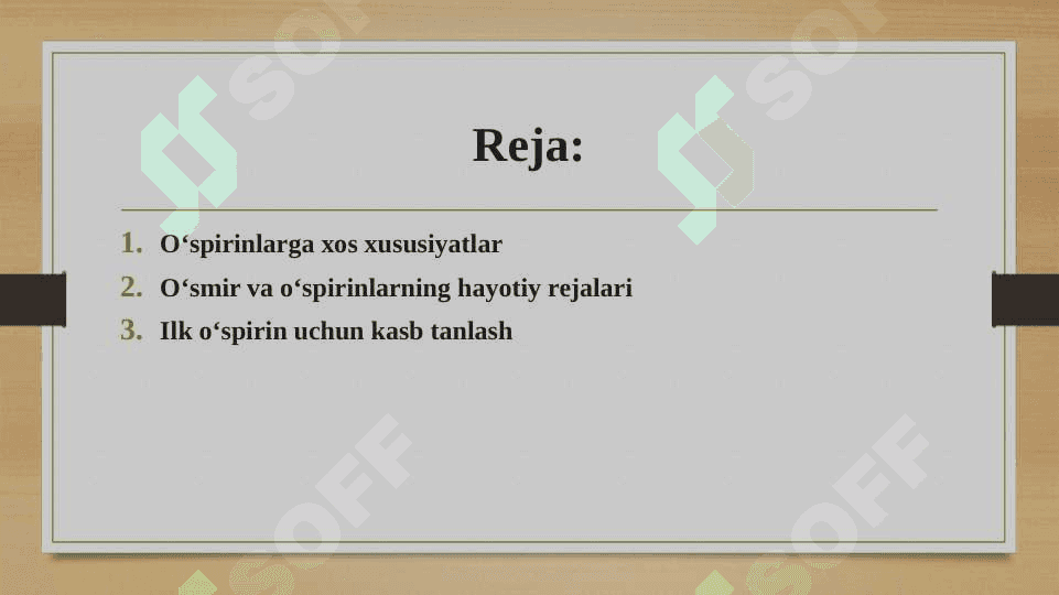 O’spirinlarni kasb tanlashdagi muommolari 2