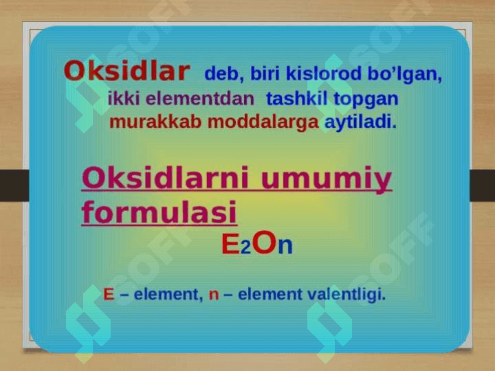 Oksidlar tabiatda uchrashi va ishlatilishi 4