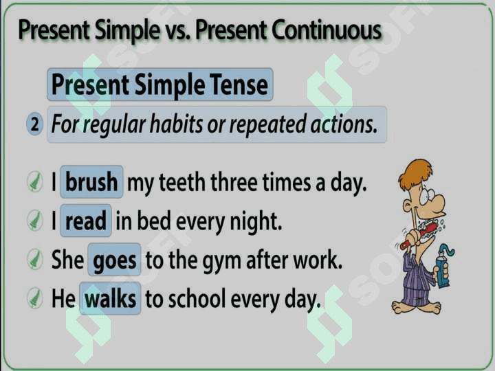 Present Simple x Present Continuous explained grammar guides 5