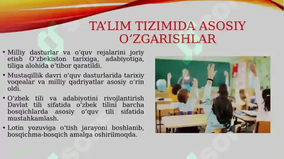Mustaqillik yillarida ta'lim 3