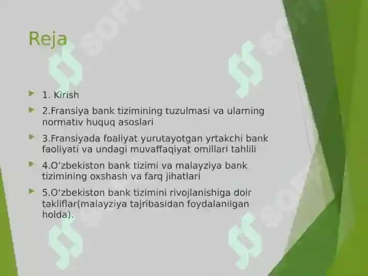 fransiya bank tizimi taqdimot 2