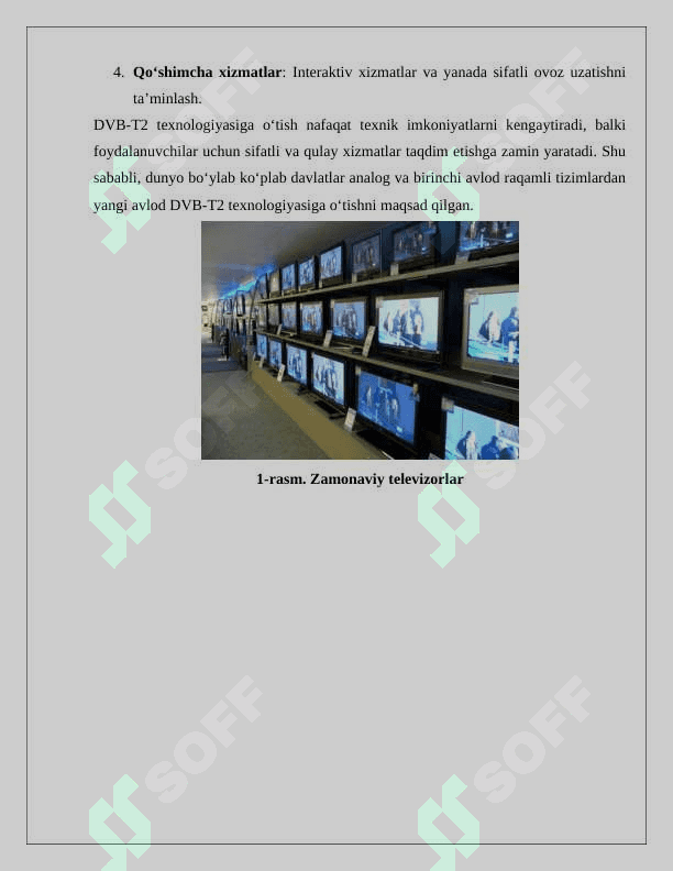 Yer usti DVB-T2 televideniye standarti 4