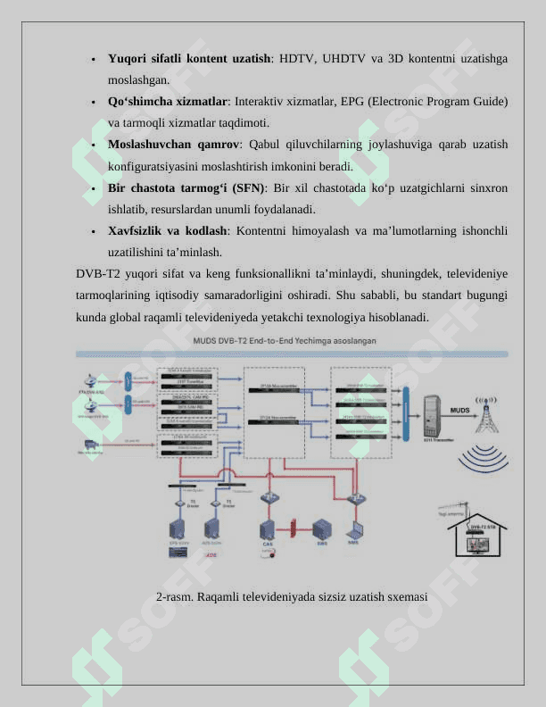 Yer usti DVB-T2 televideniye standarti 6