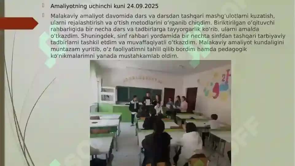 Guruxtalaba Siraxmonova Lobarning Malakaviy Amaliyoti Hisoboti 6