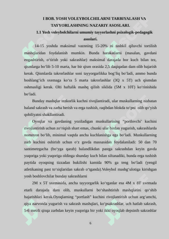 O‘QUVCHILARGA VOLEYBOL TEXNIKASINI O‘RGATISH 6