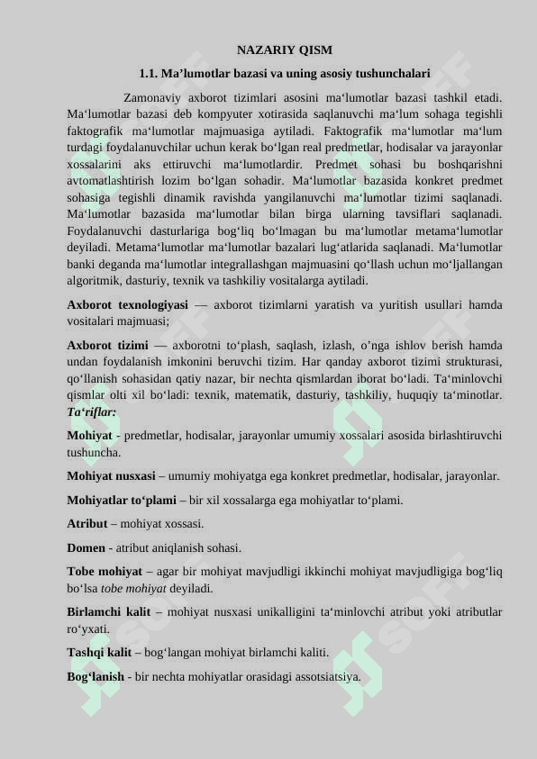 Avtosalon ma’lumotlar bazasini loyihalashtirish va ishlab chiqish 5