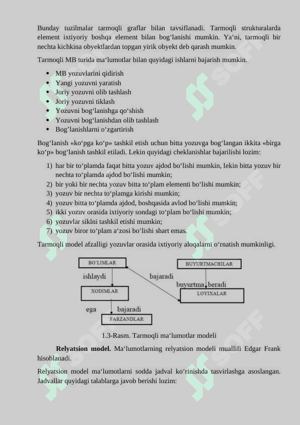 Avtosalon ma’lumotlar bazasini loyihalashtirish va ishlab chiqish 8