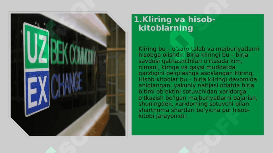 BIRJA BOZORIDA KLIRING VA HISOB-KITOBLAR 3
