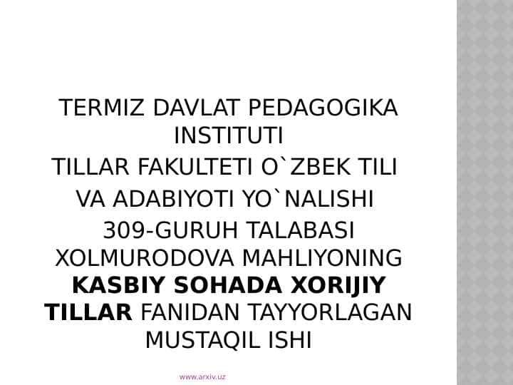 Education system of Uzbekistan