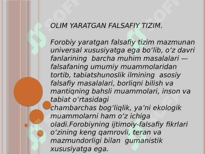 Farobiyning tibbiy va falsafiy qarashlari 5