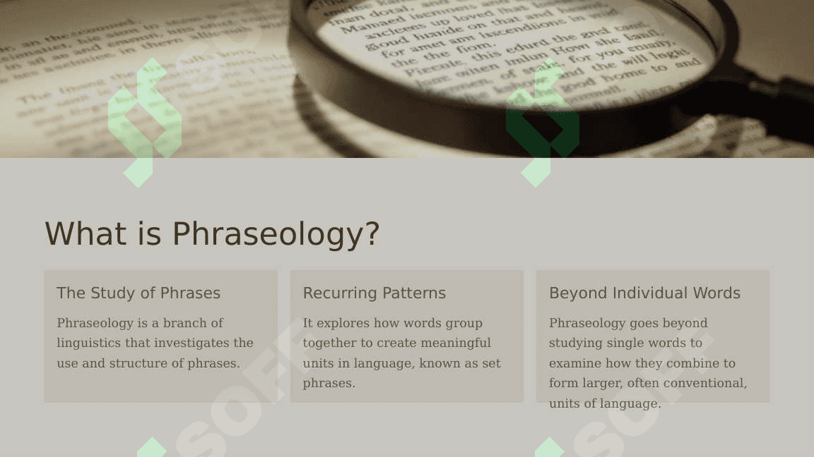 Phraseology. Exploring the Power of Language 3