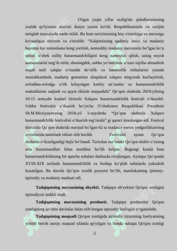 Qo'qon xonligining ijtimoiy- iqtisodiy hayoti 5