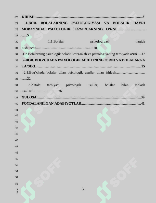 Bog‘chada psixologik muhitni ta’minlash 2