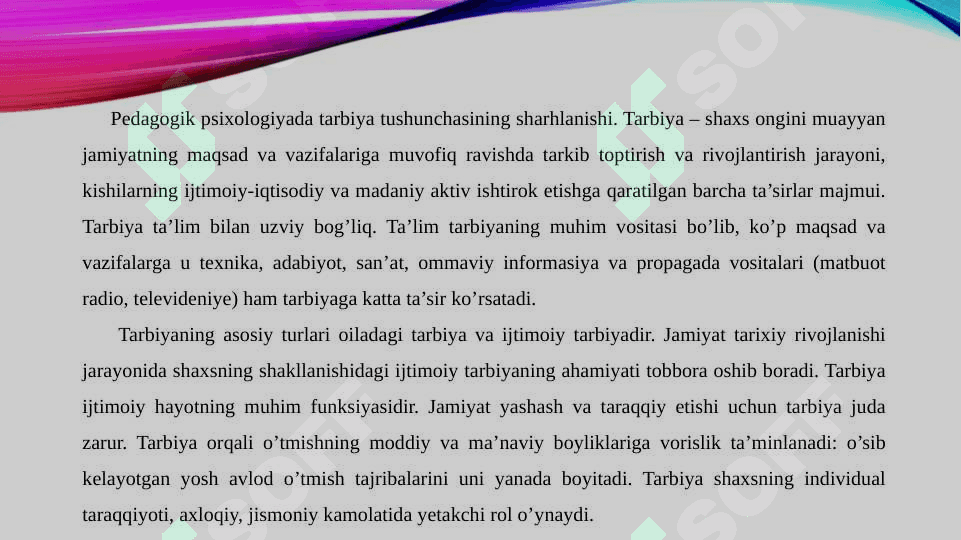 Tarbiya psixologiyasi 3