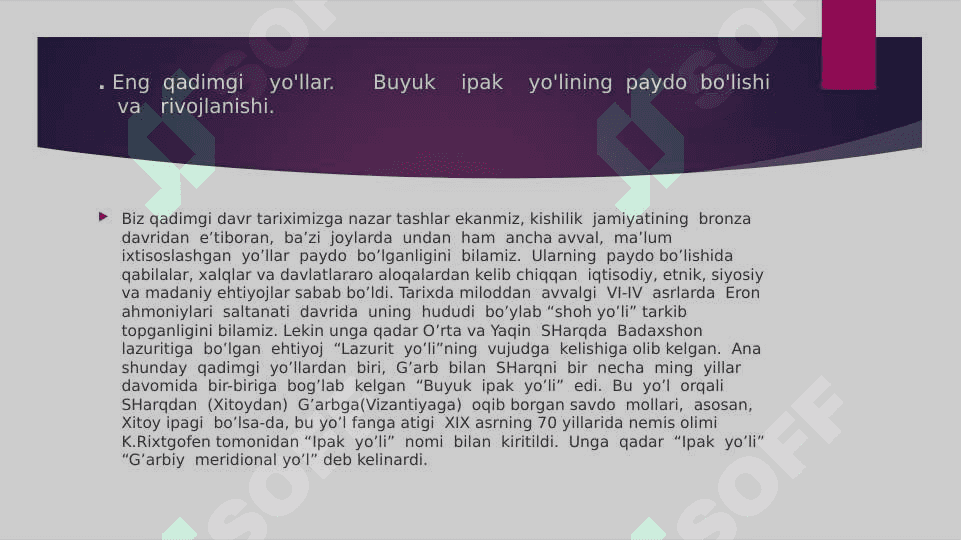 Buyuk ipak yo'li 3