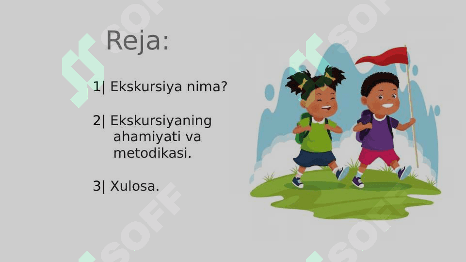 Tabiatga ekskursiya turlari va ularni tashkil etish metodikasi. 2