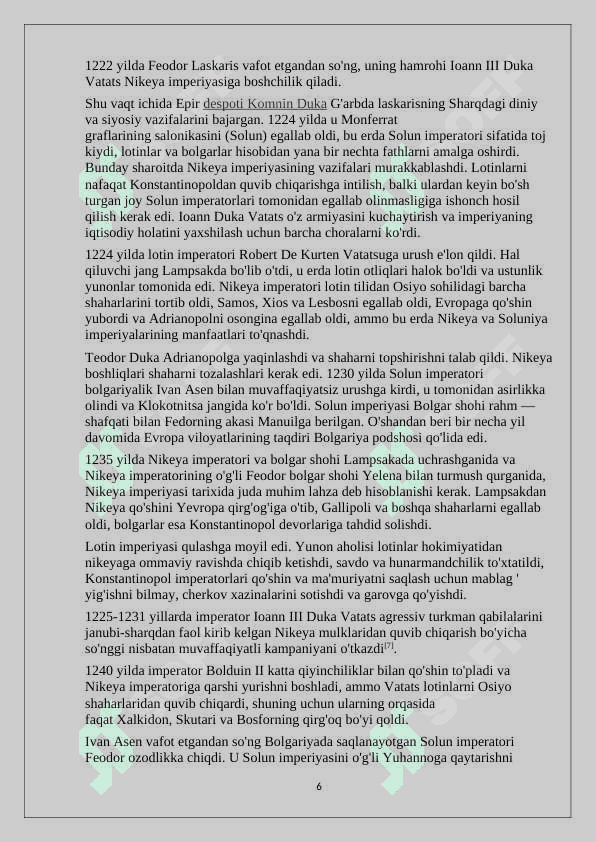 Nikeya imperiyasi 6