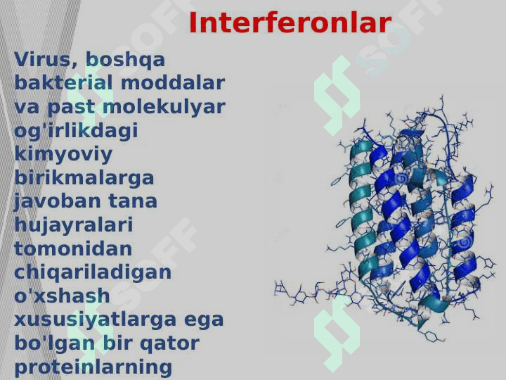 Interferon va sitokinlar sintezlanishi, ta’sir mexanizimi 2