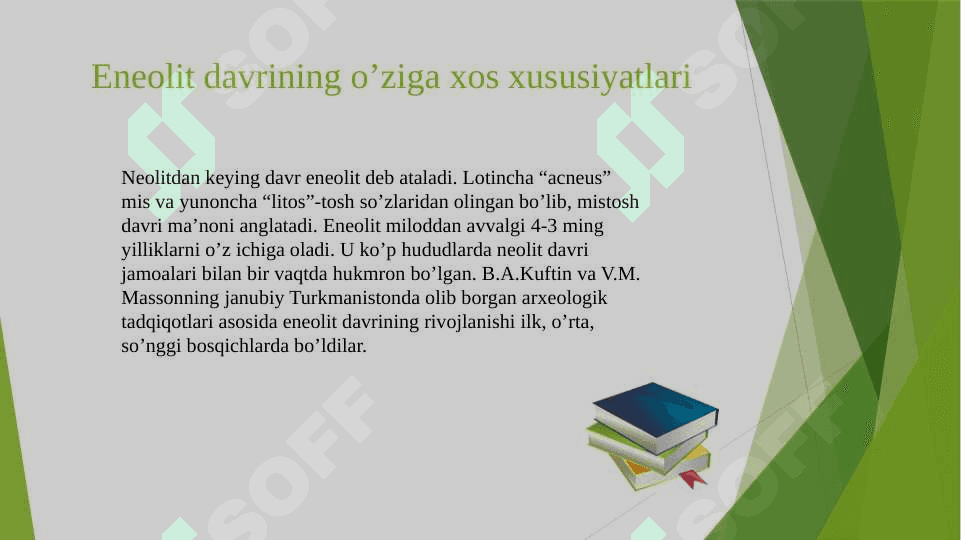 Eneolit davri xususiyatlari va manzilgohlari 3