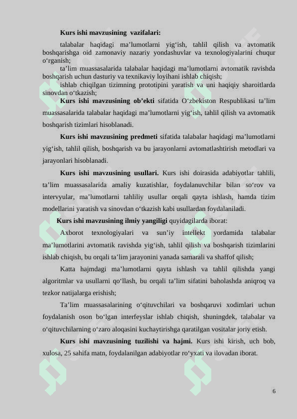 TASHKILOT HODIMLARI HAQIDAGI MA’LUMOTLARNI TO’PLASH VA FAOLIYATLARINI BOSHQARISH TIZIMI 6