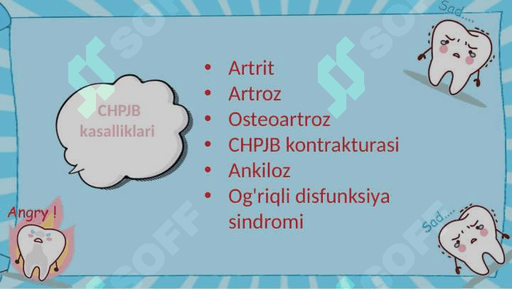 Bolalarda chakka pastki jag’ 
bo’g’imi kasalliklari 2