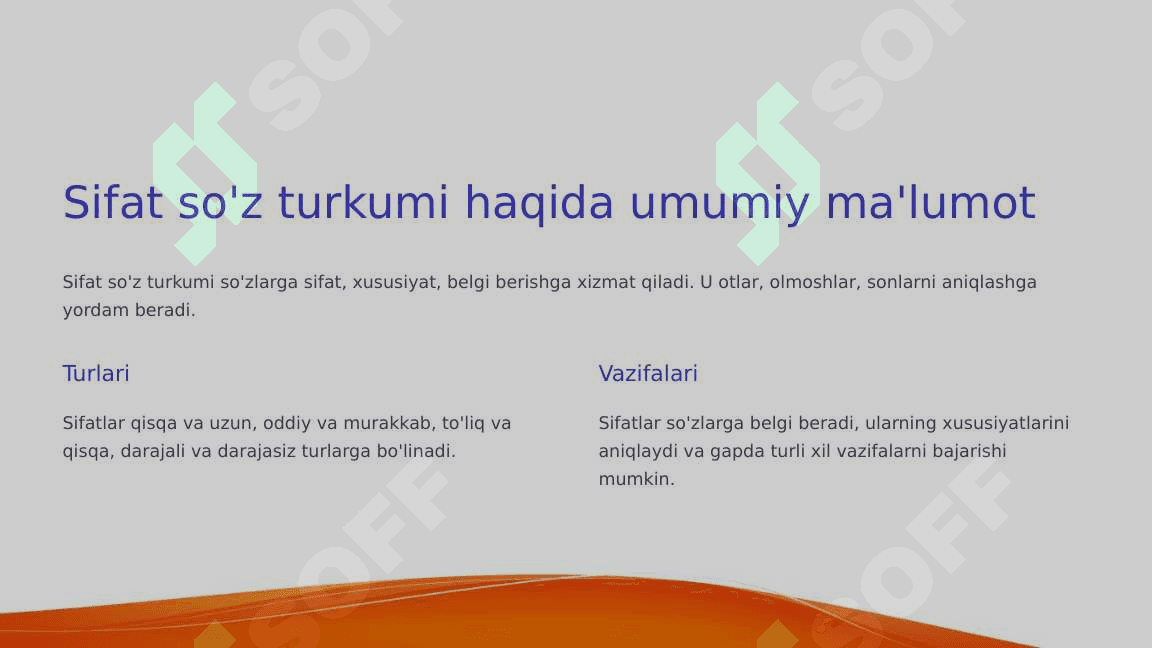 SIFAT SO'Z TURKUMINI O'RGANISHDA INTERFAOL USULLARNI QO'LLASH 3