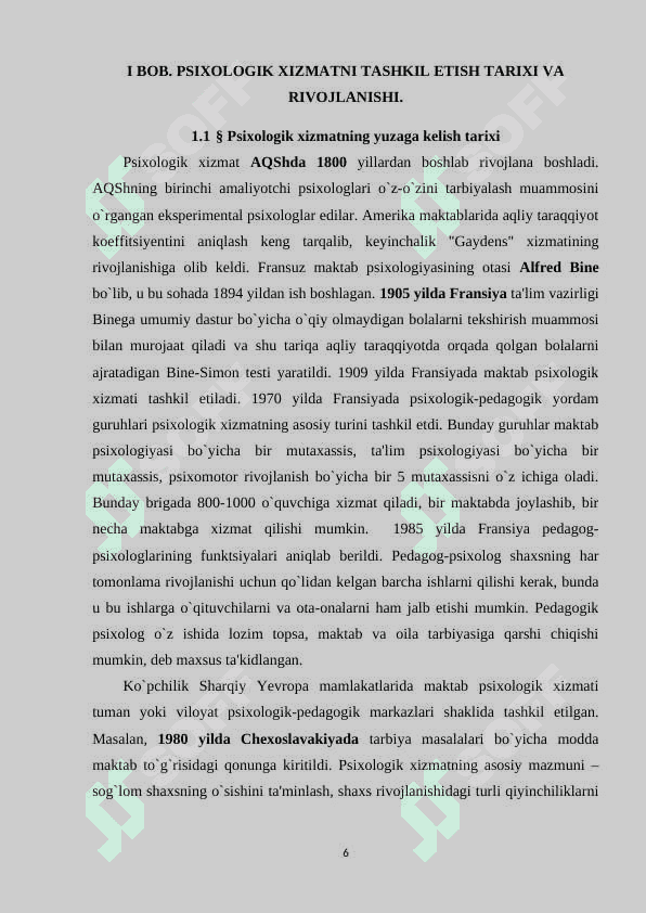 Sog'likni saqlash tizimida psixologik xizmatning o'ziga xosligi. 6