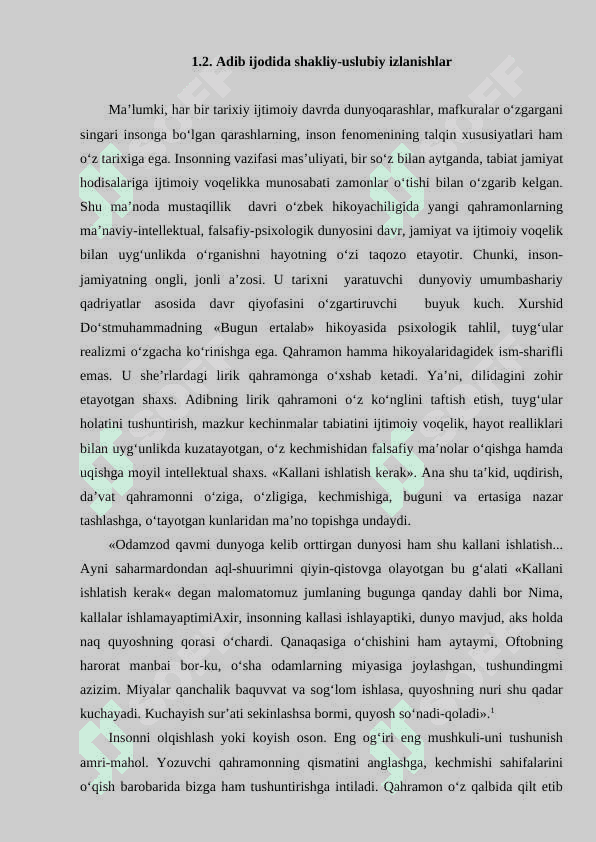 Xurshid do'stmuhammad  ijodida g'arb adabiyotining ta'siri 8