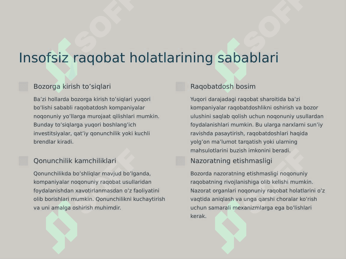INSOFSIZ RAQOBAT HOLATLARIGA YO’L QO’YMASLIK 3