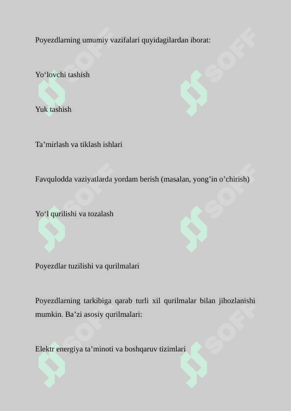 POEZDLAR HAQIDA 3