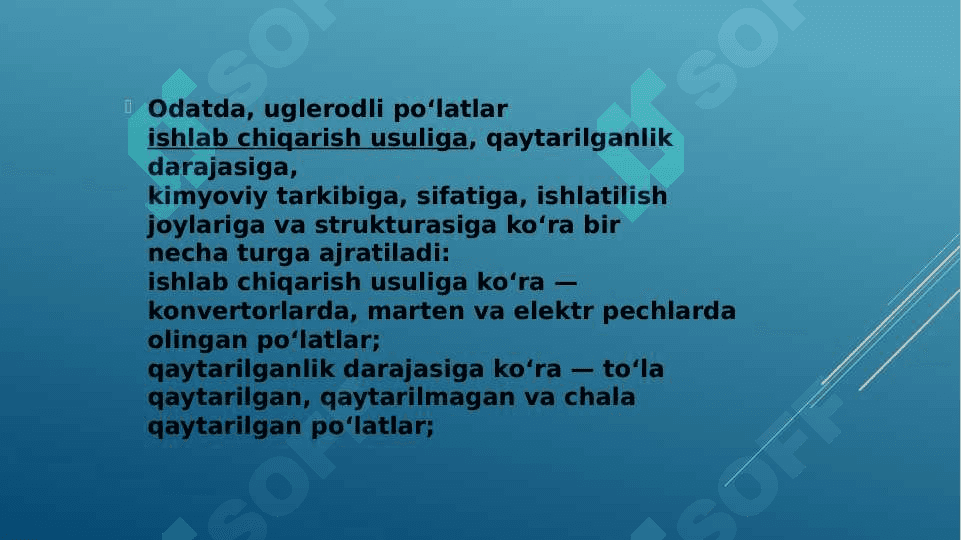 Uglerodli Po'latlar 4