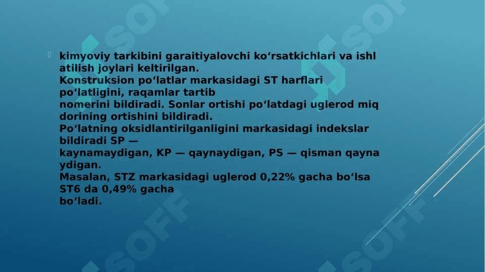 Uglerodli Po'latlar 6