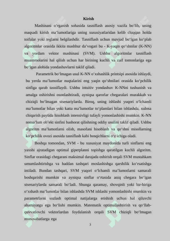 “Mashinali o‘qitish algoritmlarining qo‘llanish sohlari” 3