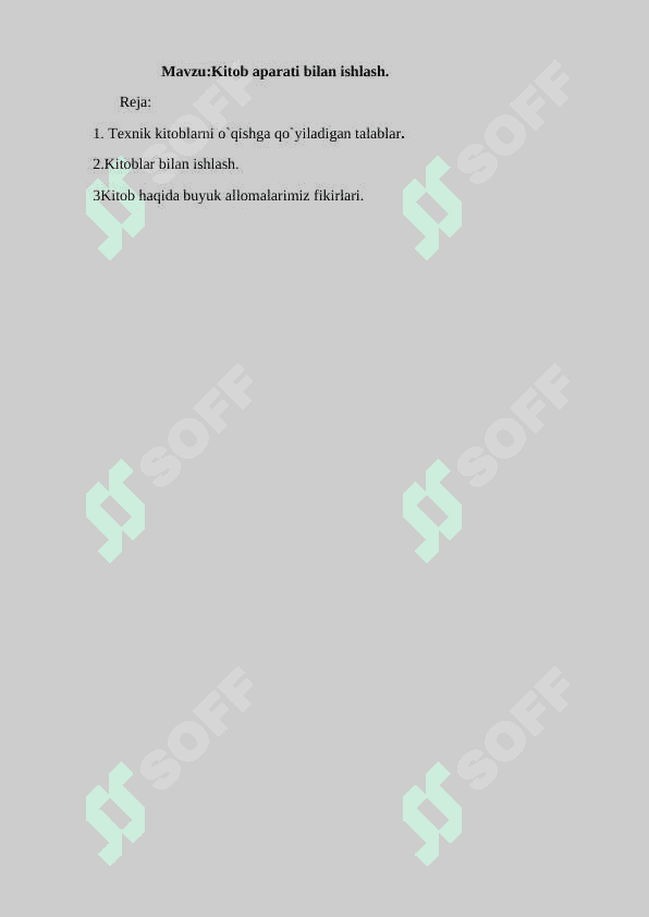 Kitob aparati bilan ishlash 2