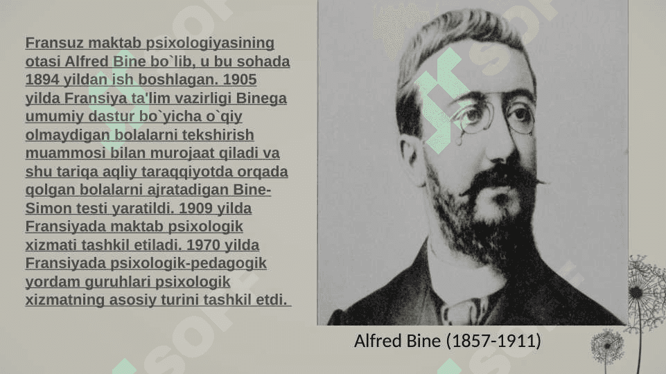 Psixologik xizmatning yuzaga kelish tarixi 4