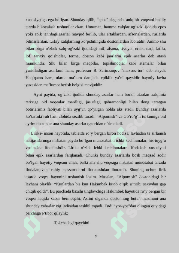 XALQ OG`ZAKI IJODI NAMUNALARINING NAZARIY ASOSLARI 5