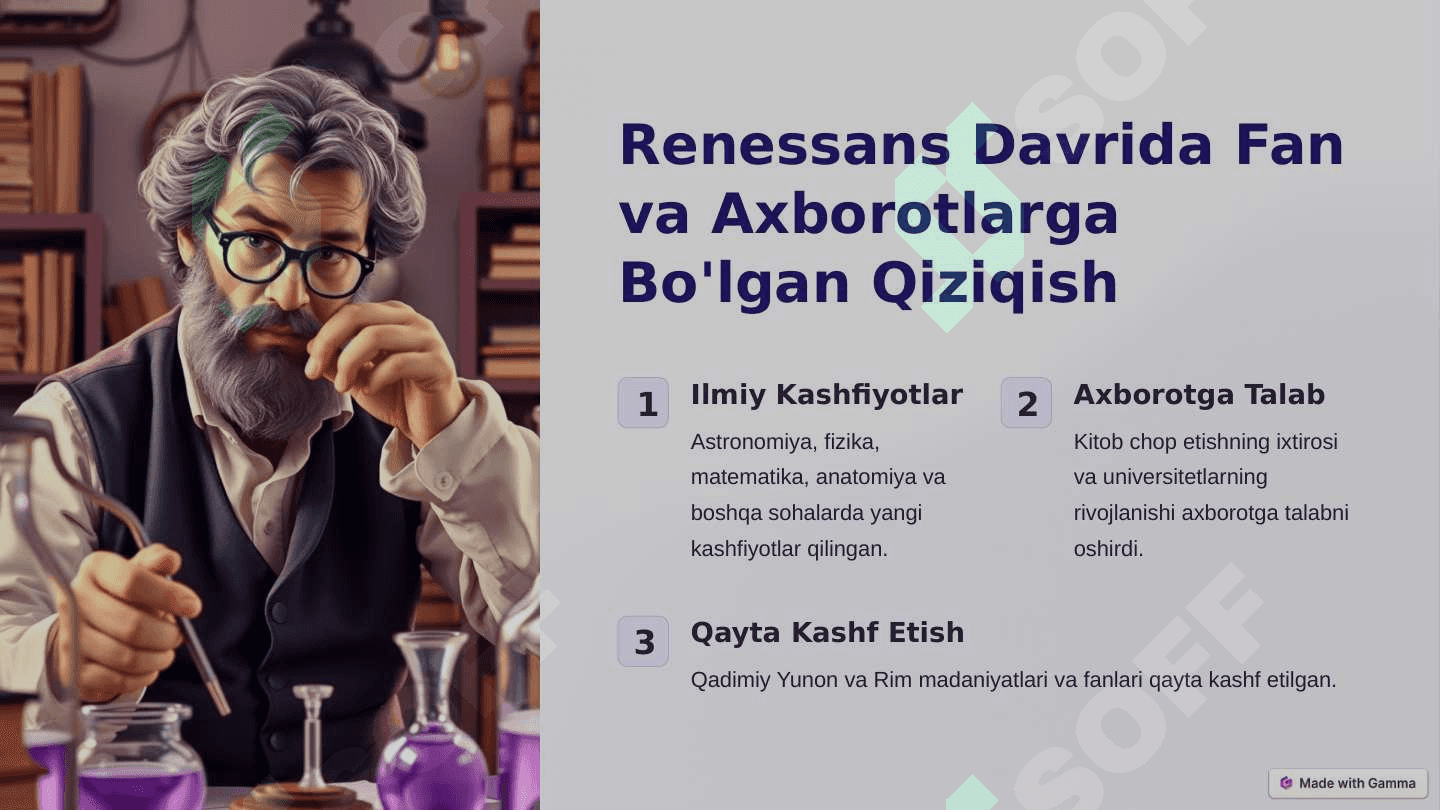 Renessans: san'at va madaniyatning tiklanishi 3