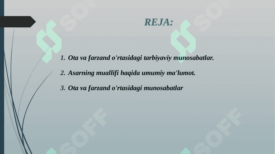 Obidjon Mahmudovning "Ota nega farzandiga tanbeh beradi” 2