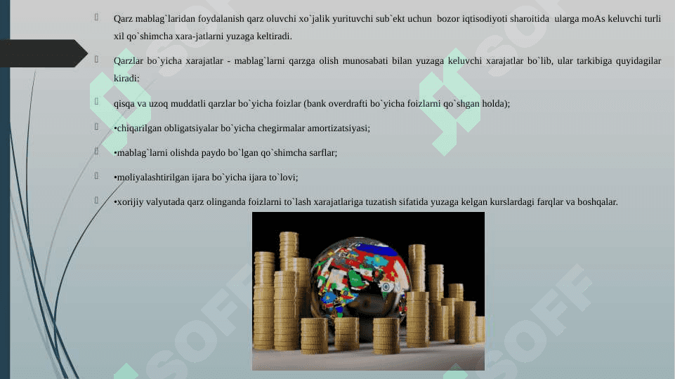 Qarzlar bo'yicha sarflar 4