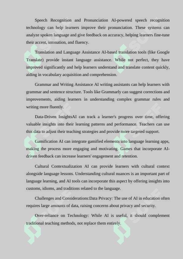 INTEGRATION OF ARTIFICIAL INTELLIGENCE (AI) IN LANGUAGE EDUCATION. 2