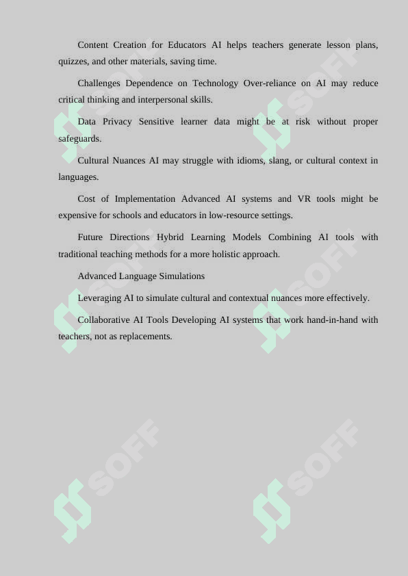 INTEGRATION OF ARTIFICIAL INTELLIGENCE (AI) IN LANGUAGE EDUCATION. 4