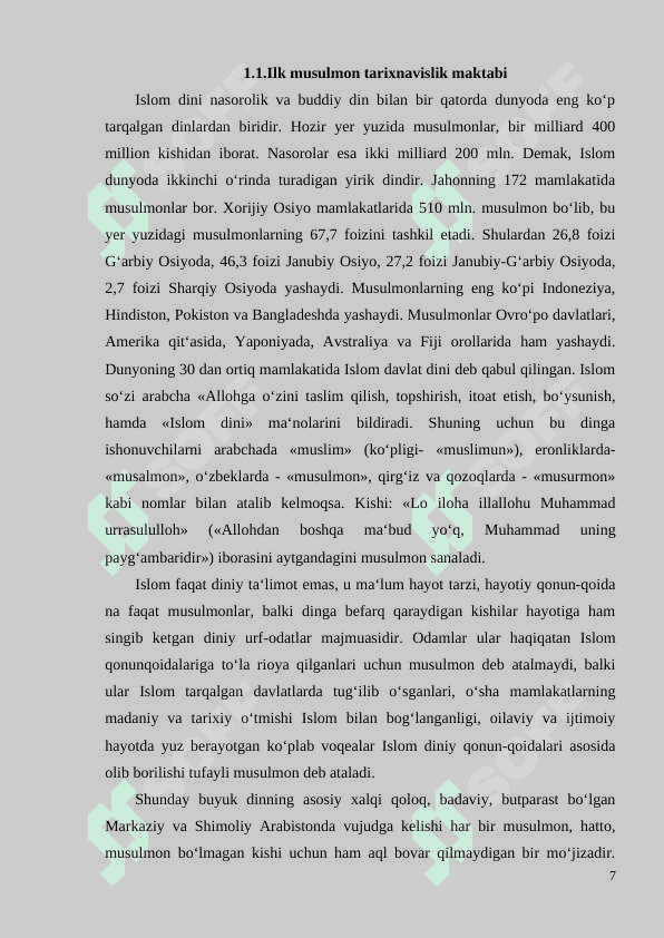 Ilk musulmon tarixnavislik maktabi 7